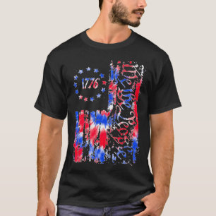 Camiseta Día Bandera Estadounidense Patriótica 1776 We The