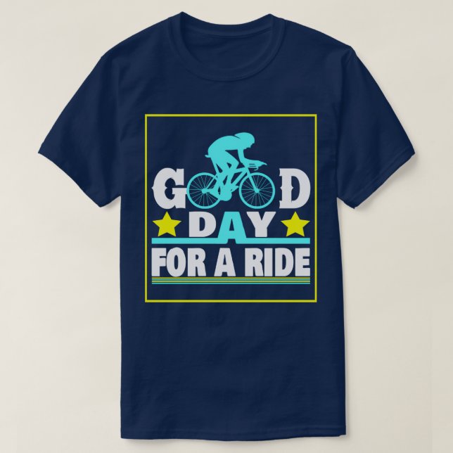 Camiseta DÍA BUENO GRACIOSO PARA UNA bicicleta de amor (Diseño del anverso)