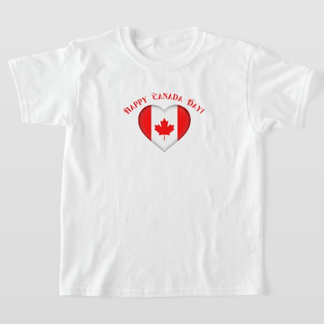 Camiseta Día canadiense del corazón feliz (Distribución)