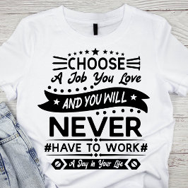Camiseta Día clásico del trabajo en blanco y negro