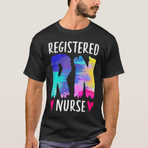 Camiseta Día Colorido de las Enfermeras Enfermera titulada