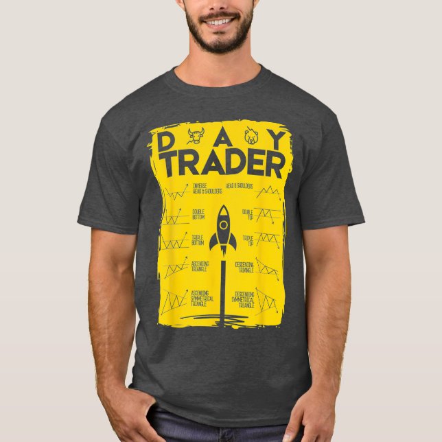 Camiseta Día Comerciante Moon Stock Investor Forex (Anverso)