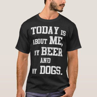 Camiseta Día con perros y cerveza