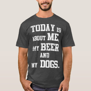 Camiseta Día Con Perros Y Cerveza-844