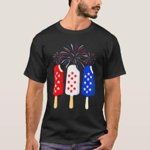 Camiseta Día Conmemorativo 4 De Julio Feriado Cre De Hielo 