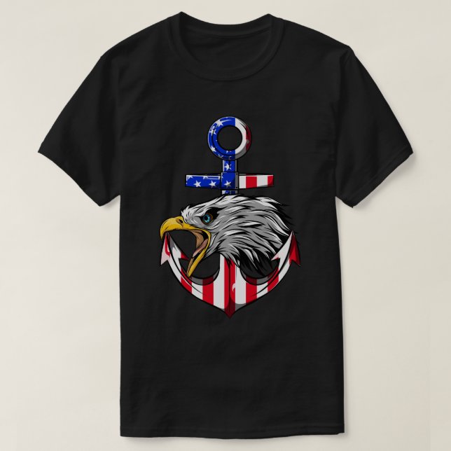 Camiseta Día conmemorativo de la bandera norteamericana del (Diseño del anverso)