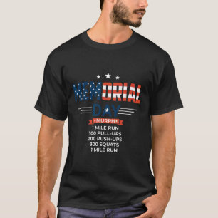 Camiseta Día Conmemorativo de Murph 2021 Workout Patriotic 