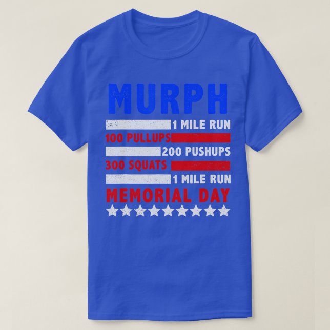 Camiseta Día Conmemorativo de Murph 2023 Workout Patriótico (Diseño del anverso)