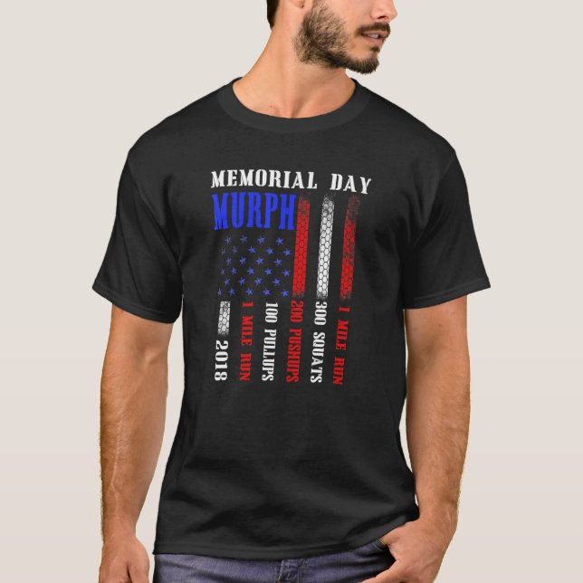 Camiseta Día Conmemorativo de Murph 2023 Workout Patriótico (Anverso)