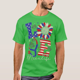 Camiseta Día conmemorativo de toda la enfermera estadounide