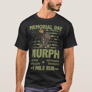 Camiseta Día Conmemorativo del Desafío Murph 2021 Vintag Pa
