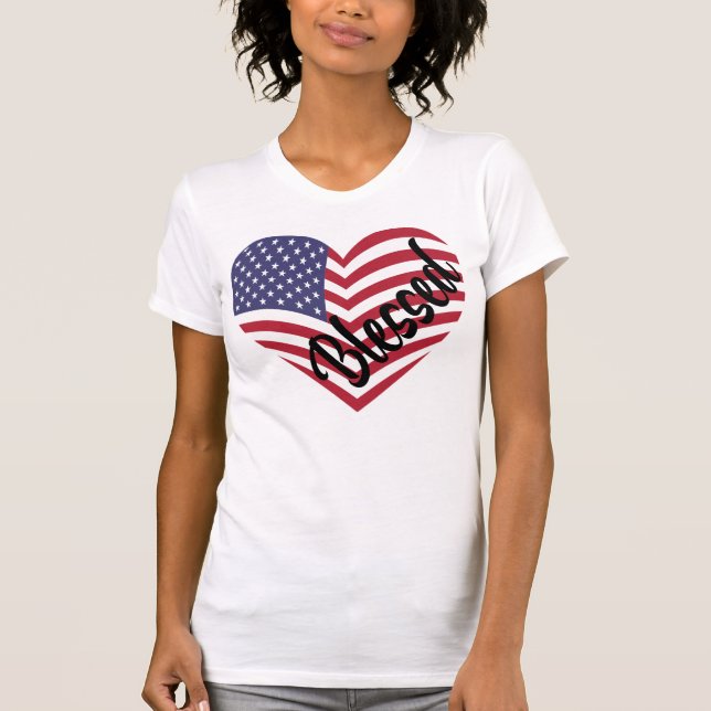 Camiseta día conmemorativo día de la independencia amor ban (Anverso)