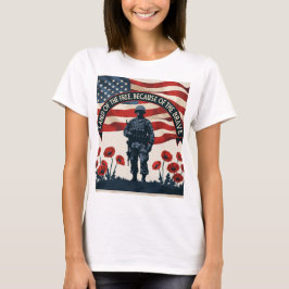 Camiseta Día conmemorativo Día Patriótico Diseño T-Shirt Or
