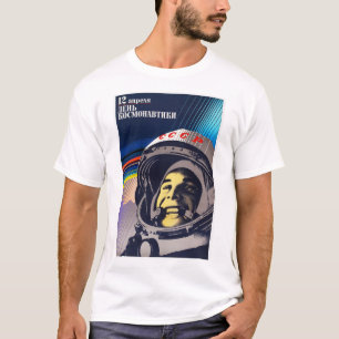 Camiseta Día Cosmonauta YURI GAGARIN Programa Espacial Sov
