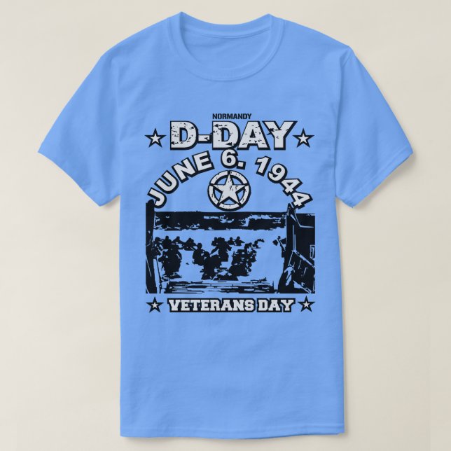Camiseta Día D 6 de junio de 1944 Normandía (Diseño del anverso)