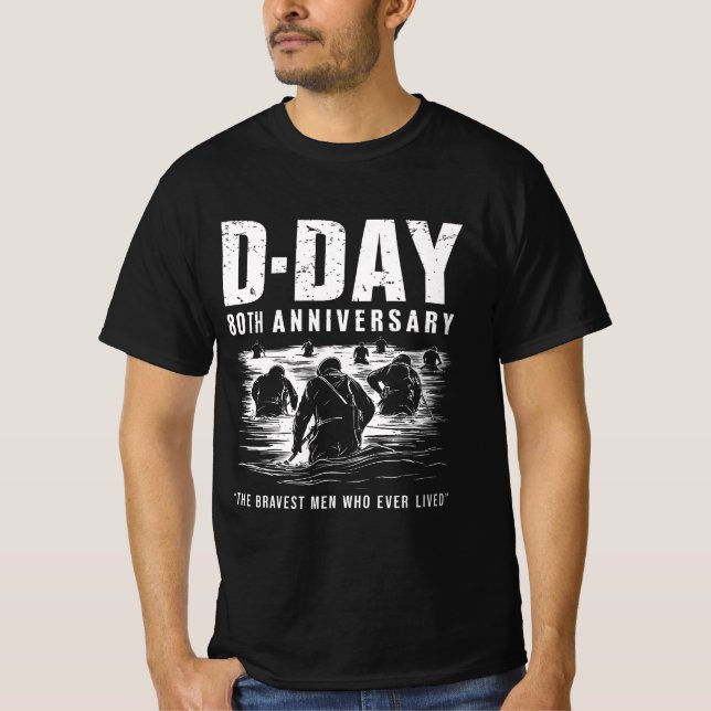 Camiseta Día D 80 Aniversario - Los hombres más valientes q (Anverso)