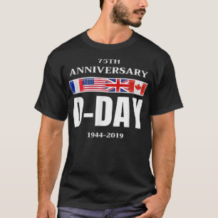 Camiseta Día D. Normandía Aterrizaje 75 Aniversario Hombres