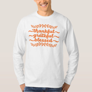 Camiseta Día de Acción de Gracias Agradecido Bendito