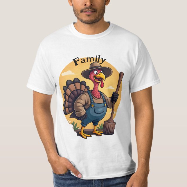 Camiseta Día de Acción de Gracias Agricultor de Turquía |Ac (Anverso)