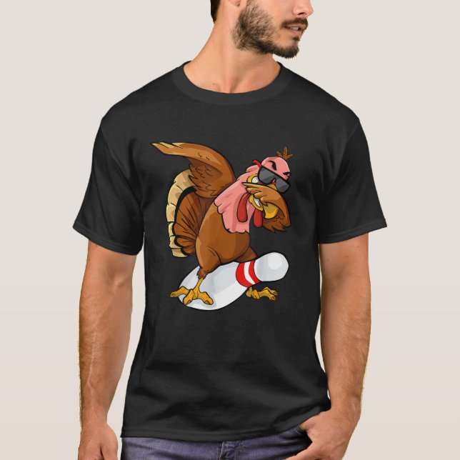 Camiseta Día de Acción de Gracias Bowl Striler Strike Pin S (Anverso)