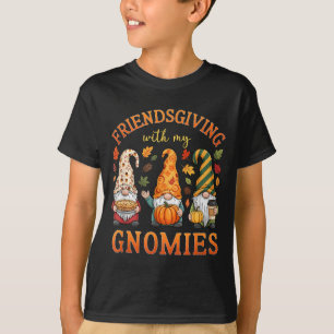 Camiseta Día de Acción de Gracias con mis amigos Gnomies