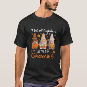 Camiseta Día de Acción de Gracias con mis Gnomies Gnomos Di