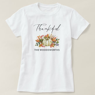 Camiseta Día de Acción de Gracias con nombre de familia Cal