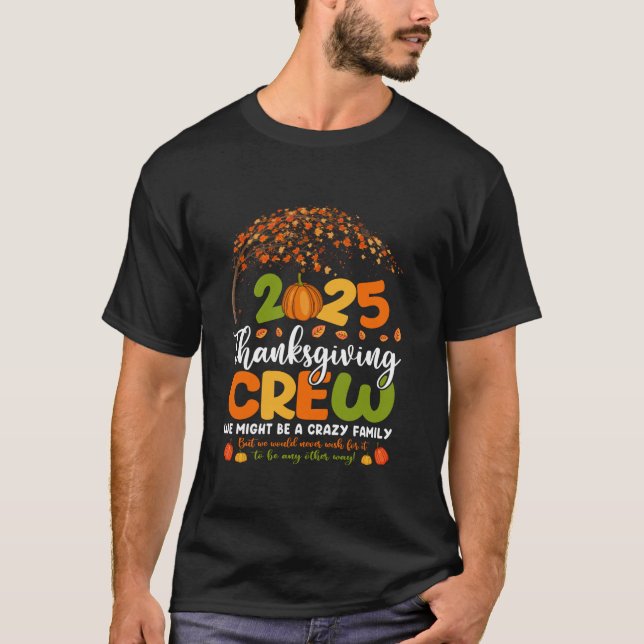 Camiseta Día de Acción de Gracias de Familia 2025 Crew (Anverso)