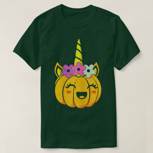 Camiseta Día de Acción de Gracias de Halloween niños de cal (Diseño del anverso)