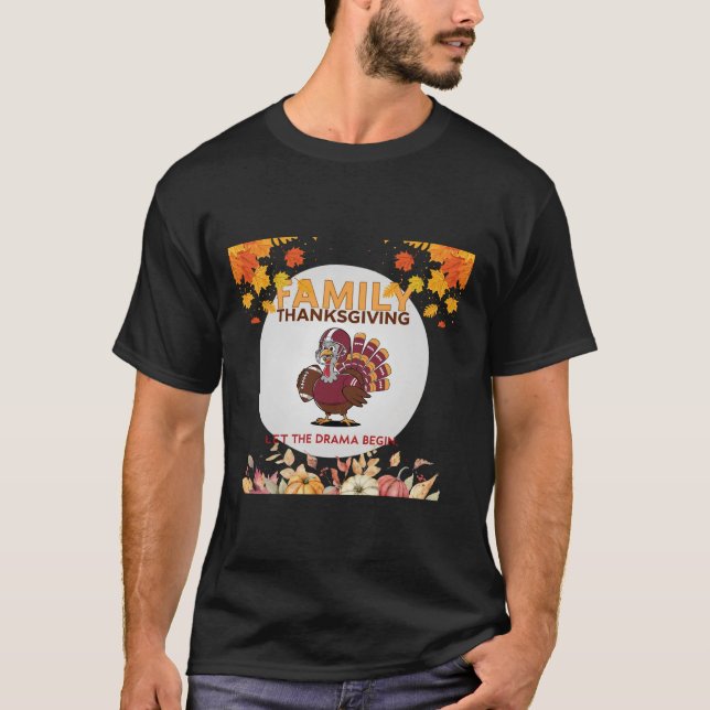 Camiseta Día de Acción de Gracias de la Familia (Anverso)
