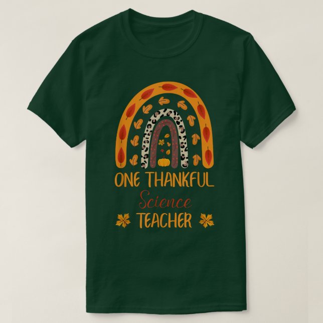 Camiseta Día de Acción de Gracias de un profesor de ciencia (Diseño del anverso)