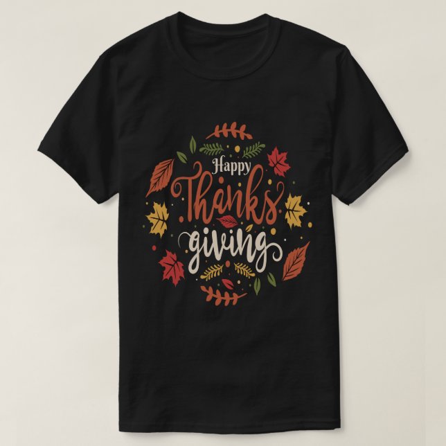 Camiseta Día de Acción de Gracias, Día de Acción de Gracias (Diseño del anverso)