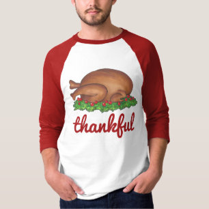 Camiseta Día de Acción de Gracias Día de Festividad en Turq