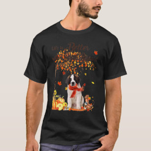 Camiseta Día de Acción de Gracias Día de Perro Cuto del Árb