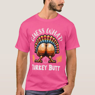 Camiseta Día de Acción de Gracias Divertido Adivina Qué Tra