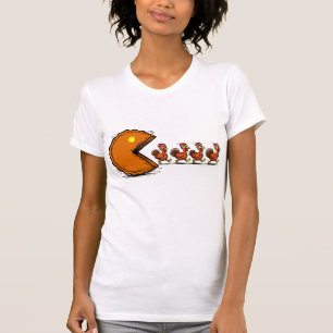 Camiseta Día de Acción de Gracias Divertido Comiendo Payaso