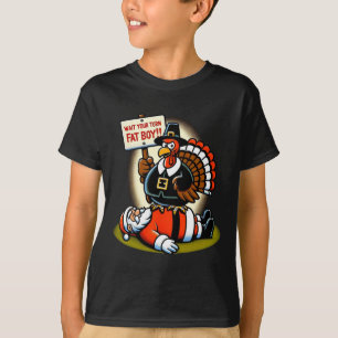 Camiseta Día de Acción de Gracias Divertido Espera Tu Turno