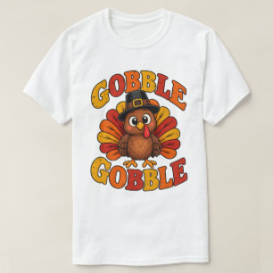 Camiseta Día de Acción de Gracias Divertido Gobble Gobble P