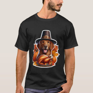 Camiseta Día de Acción de Gracias Divertido Perro Retriever