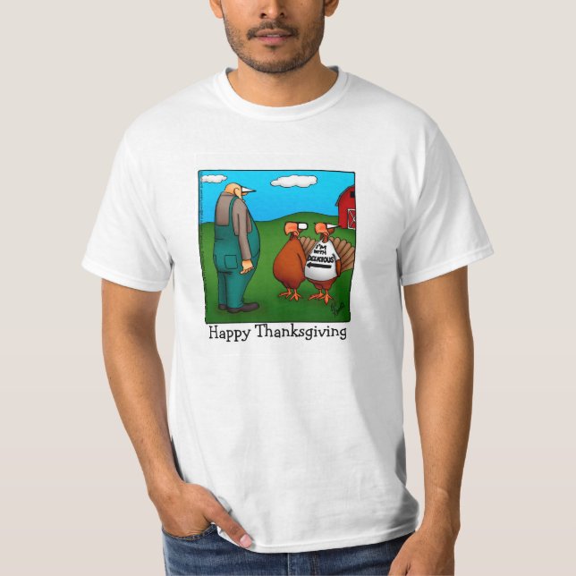Camiseta Día de Acción de Gracias "Estoy con Delicious" Tee (Anverso)