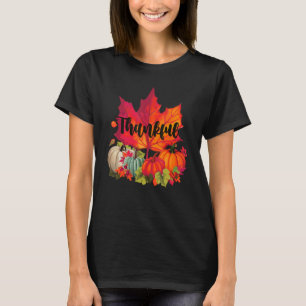 Camiseta Día de Acción de Gracias Feliz Otoño Cae Hojas de