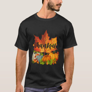 Camiseta Día de Acción de Gracias Feliz Otoño Cae Hojas de