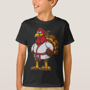 Camiseta Día de Acción de Gracias Mma Kickboxing Judo Karat