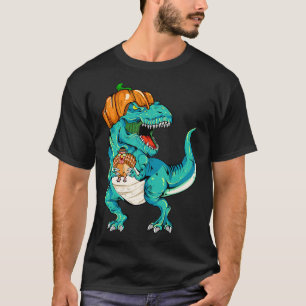 Camiseta Día de Acción de Gracias Niños Dinosaurios sosteni