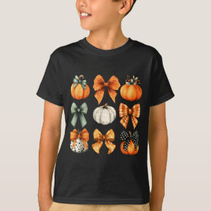 Camiseta Día de Acción de Gracias Otoño Hojas Caídas Coquet