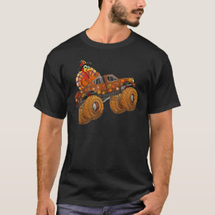 Camiseta Día de Acción de Gracias Pavo Día de Montar Monstr