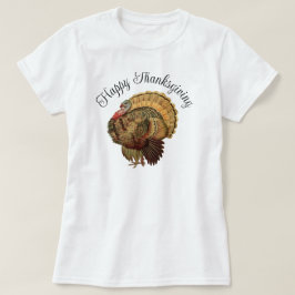 Camiseta Día de Acción de Gracias Pavo Vintage