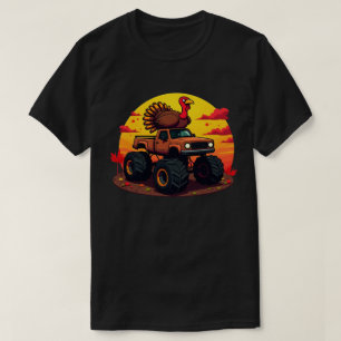 Camiseta Día de Acción de Gracias Retro a la puesta de sol