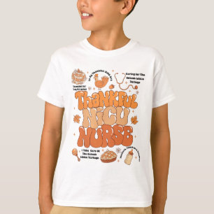 Camiseta Día de Acción de Gracias Retro Nicu Enfermera Autu