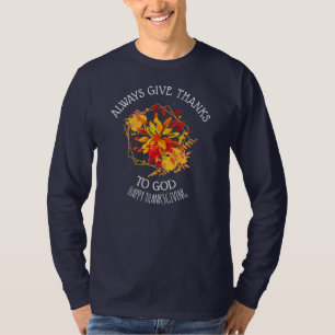 Camiseta Día de Acción de Gracias SIEMPRE DA GRACIAS A DIOS